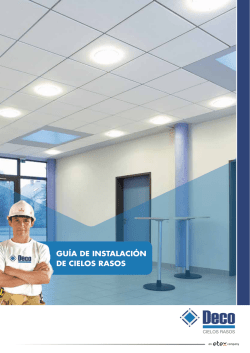 GU&Iacute;A DE INSTALACI&Oacute;N DE CIELOS RASOS