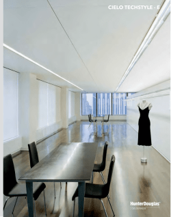 Ficha T&eacute;cnica Techstyle - Hunter Douglas de Colombia