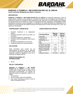 BARDAHL &reg; FORMULA 1 MR SUPER RACING OIL SL 20W-50