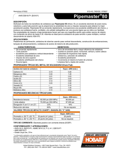 PIPEMASTER 80 (espa&ntilde;ol)