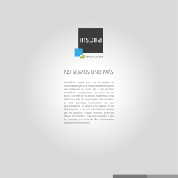 NO SOMOS UNO M&Aacute;S - Inmobiliaria Inspira | Inmobiliaria Inspira