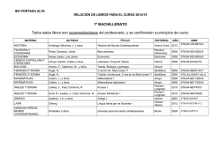 1&ordm; de BACHILLERATO