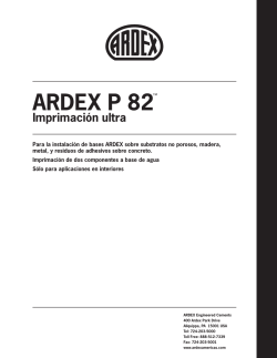 ARDEX P 82&trade; - ARDEX Americas