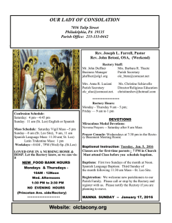 Parish Bulletin, 1/10/2016
