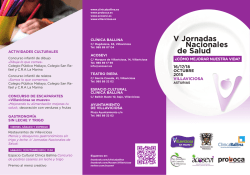 Programa V Jornadas Nacionales de Salud