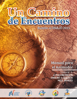 Un Camino de Encuentro. Tema de Formacion marzo