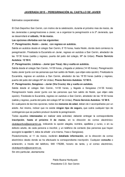 javierada 2015 - Colegio San Cern&iacute;n
