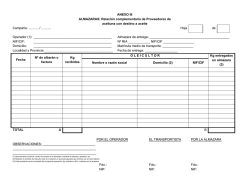 Relaci&oacute;n complementaria de Proveedores de aceituna con destino a