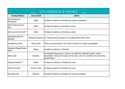 CITY WEEKEND 2 NOCHES