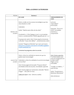 TEMA 2: LA CIENCIA Y LA TECNOLOGIA FECHA Semana 7 EN