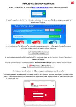 Macmillan - Instrucciones Descarga TIGER OFFLINE