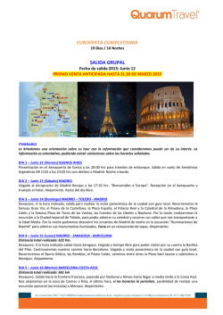 EUROFERTA COMPLETISIMA SALIDA GRUPAL