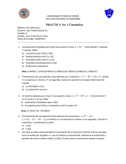 PRACTICA No. 1 Cinem&aacute;tica