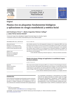 Plasma rico en plaquetas