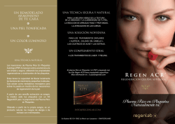 Plasma Rico en Plaquetas Naturalmente t&uacute;. Regen ACR&reg;