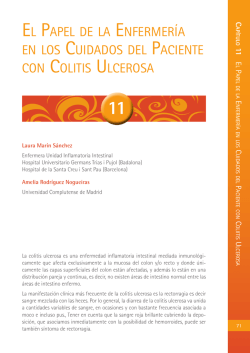 EL PAPEL DE LA ENFERMER&iacute;A EN LOS CUIDADOS