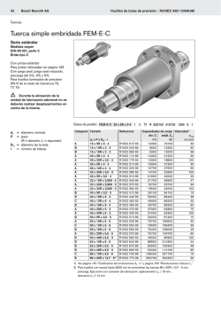 Tuerca simple embridada FEM-E-C