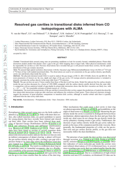 Resolved gas cavities in transitional disks inferred from CO