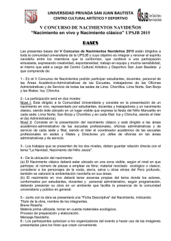 &ldquo;Nacimiento en vivo y Nacimiento cl&aacute;sico&rdquo; UPSJB