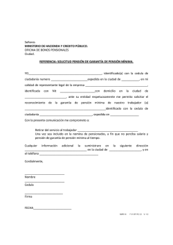 Se&ntilde;ores MINISTERIO DE HACIENDA Y CREDITO