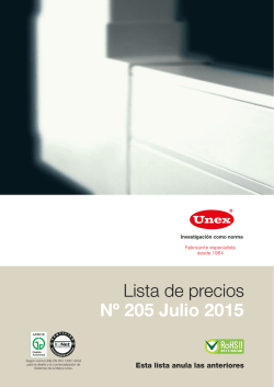 Lista de precios n&ordm; 205 Julio 2015 entera