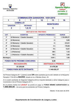 Jornada 02/16 - Loter&iacute;a Serrano