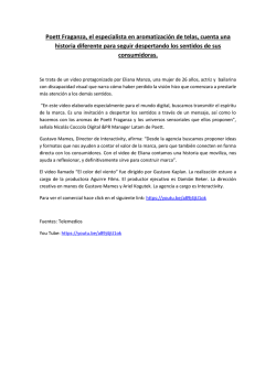 Poett Fraganza, el especialista en aromatizaci&oacute;n de telas