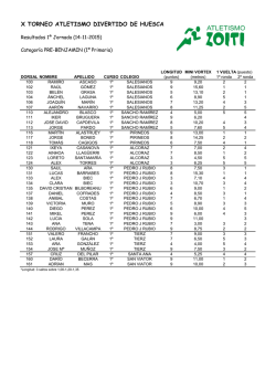 X TORNEO ATLETISMO DIVERTIDO DE HUESCA