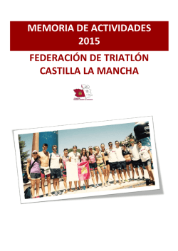 MEMORIA DE ACTIVIDADES 2014 2015