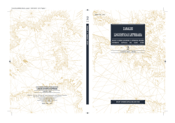 L`ANALISI LINGUISTICA E LETTERARIA