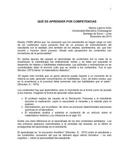QU&Eacute; ES APRENDER POR COMPETENCIAS