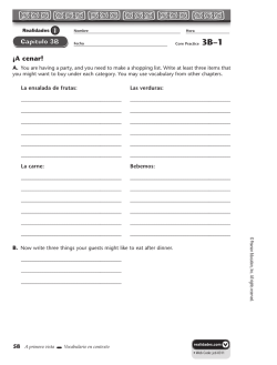 &iexcl;A cenar! - mssalswikipage