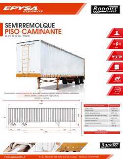 PISO CAMINANTE - Epysa Equipos