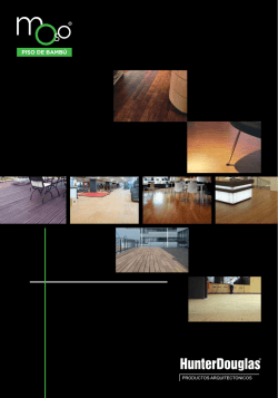 PISO DE BAMB&Uacute; - Hunter Douglas de Colombia