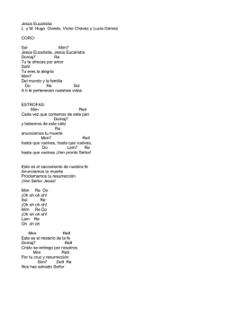 Descarga la letra y acordes de Jes&uacute;s Eucarist&iacute;a