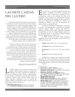 LAS SIETE CA&Iacute;DAS DEL LUCERO