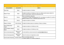 UN D&Iacute;A ENTRE DOS