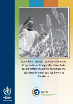 Ap&eacute;ndice al ejemplo representativo sobre la agricultura y la