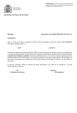 Modelo de Certificaci&oacute;n de Antecedentes Penales