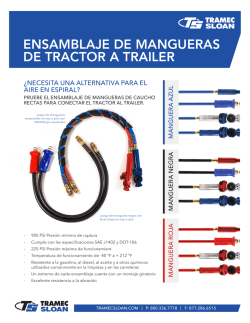 ENSAMBLAJE DE MANGUERAS DE TRACTOR A TRAILER