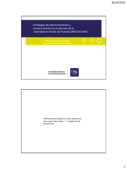 Estrategias de adoctrinamiento y convencimiento en el ejercicio de