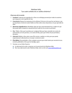 Matthew Kelly &ldquo;Las cuatro se&ntilde;ales de un cat&oacute;lico din&aacute;mico&rdquo;