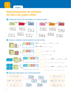 Descomposici&oacute;n de n&uacute;meros de tres y de cuatro cifras