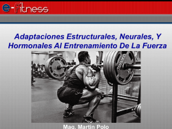 Adaptaciones Estructurales, Neurales, Y Hormonales Al - E