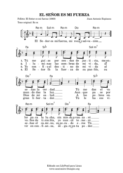EL SE&Ntilde;OR ES MI FUERZA - Cancionero Lit&uacute;rgico