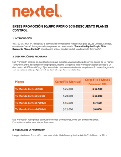 BASES PROMOCI&Oacute;N EQUIPO PROPIO 50% DESCUENTO