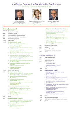 myCancerConnection Survivorship Conference