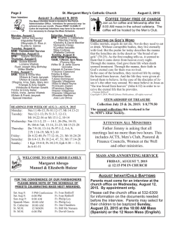 Father Jimmy is asking that all meetings last no more than two hours