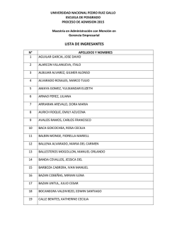 LISTA DE INGRESANTES