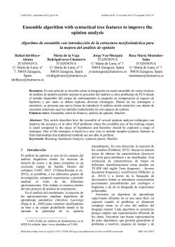 Ensemble algorithm with syntactical tree features to - CEUR